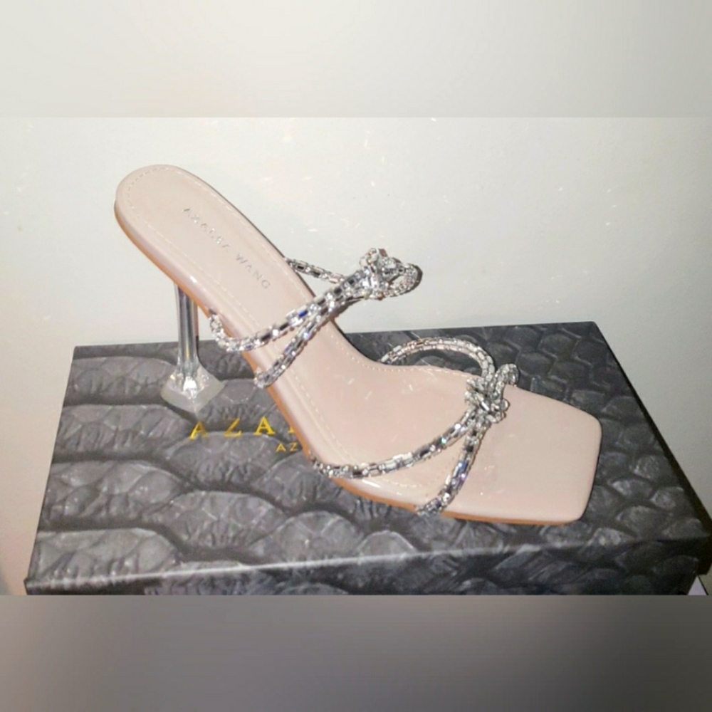 Nude- Azalea Wang Anarchy Sandal- Size 9